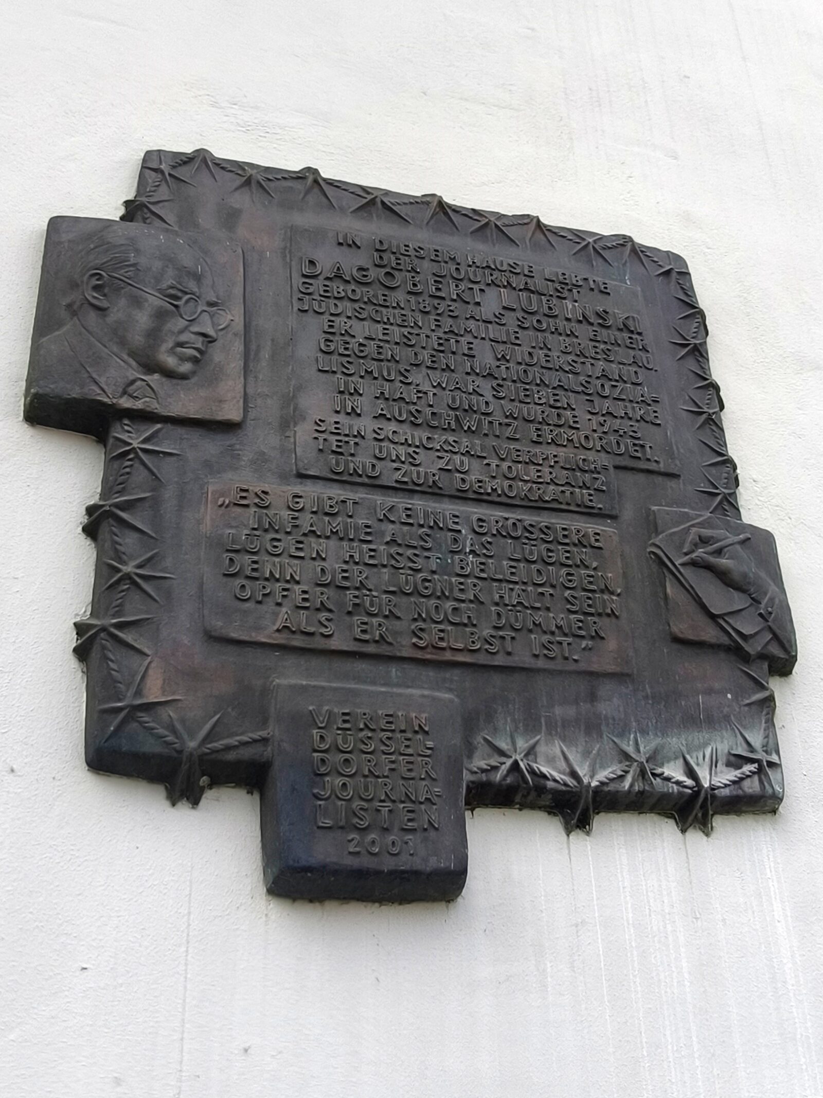 Gedenktafel Lubinski Fürstenplatz