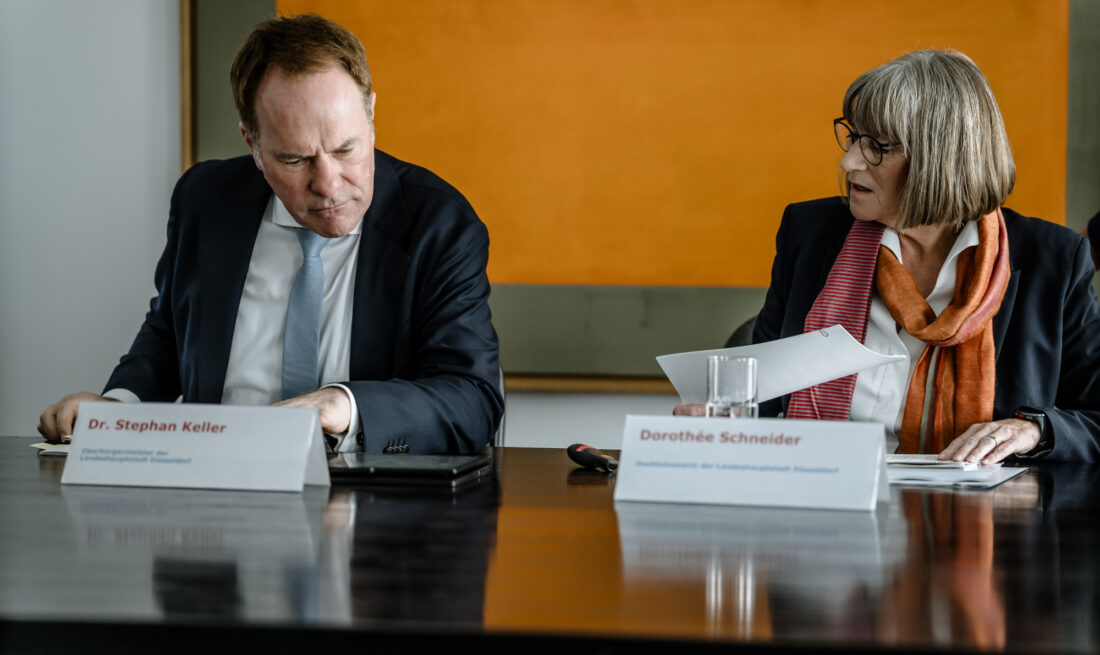 Düsseldorfs Kämmerin Dorothée Schneider und Oberbürgermeister Stephan Keller