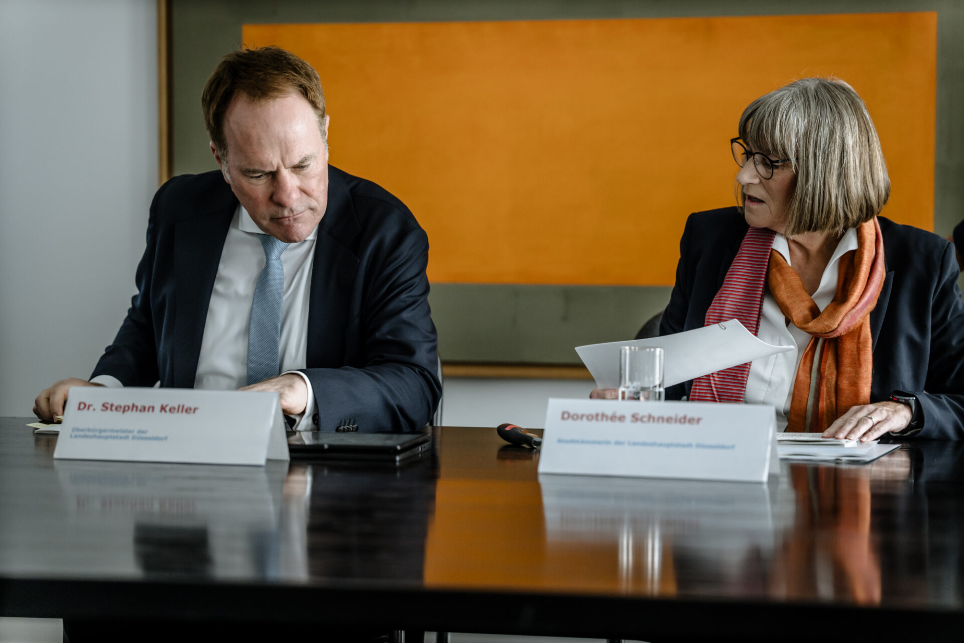 Düsseldorfs Kämmerin Dorothée Schneider und Oberbürgermeister Stephan Keller