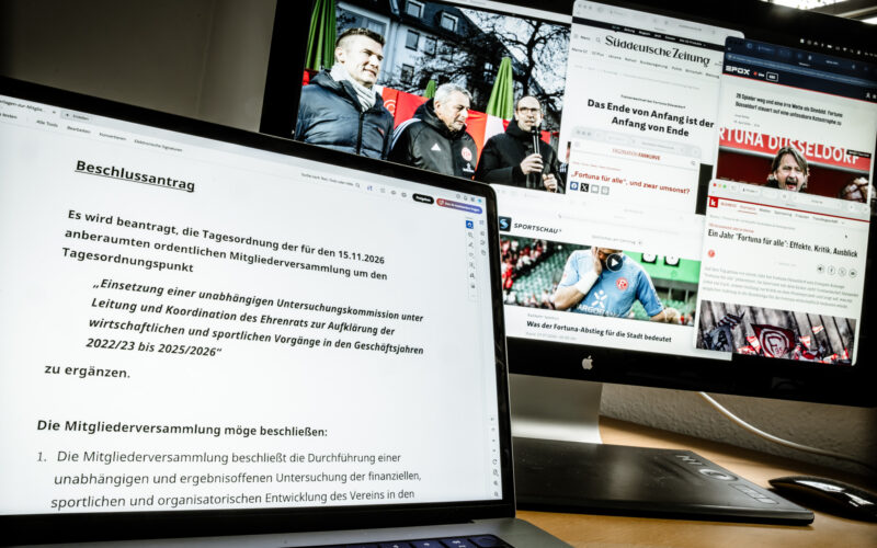 Fortuna Düsseldorf, Mitgliederversammlung, Beschlussantrag Einsetzung Untersuchungskommission