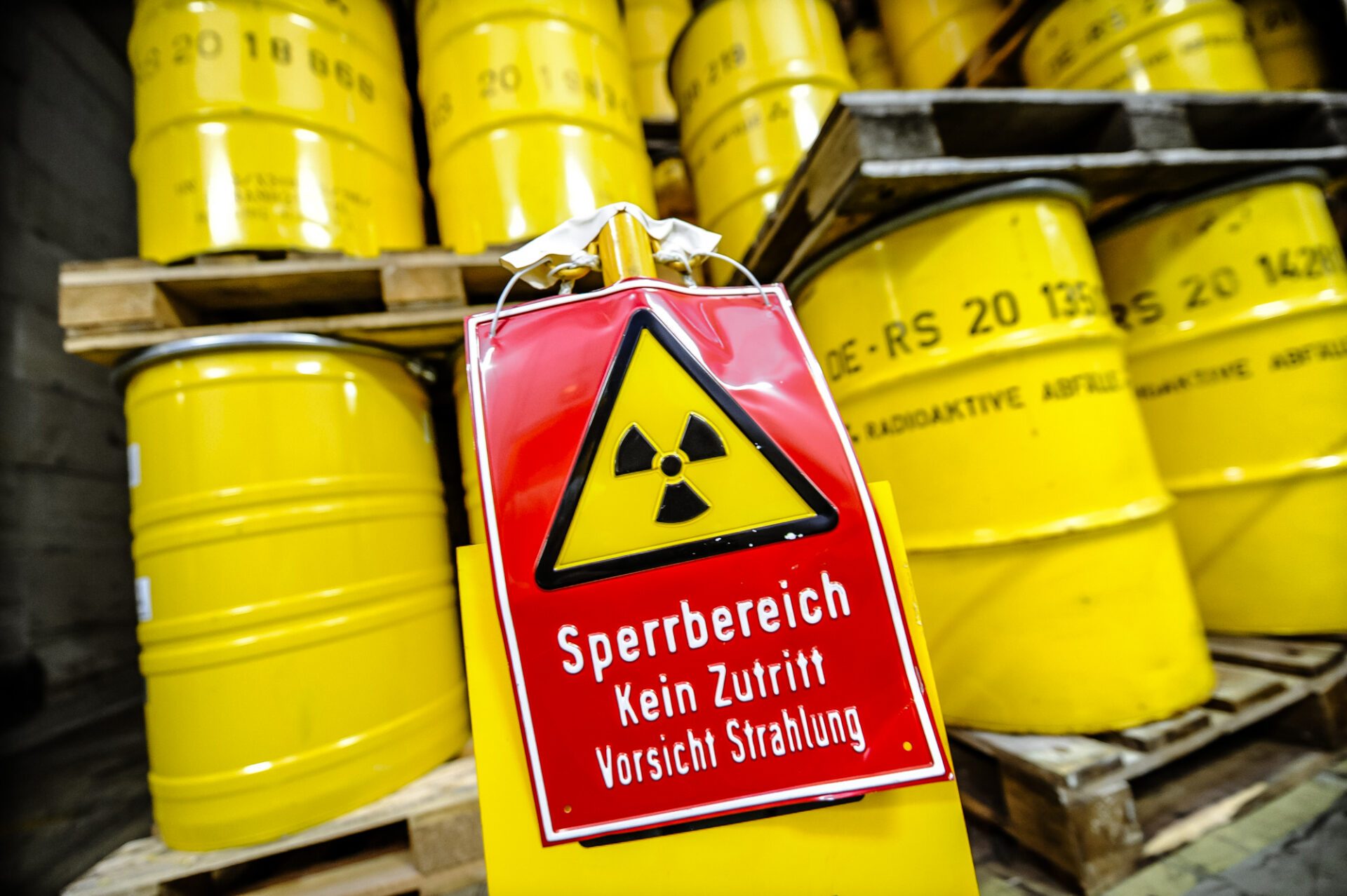 Forschungszentrum Jülich, Lager der mit radioaktivem Atommüll gefüllten Castorenbehälter Foto: Andreas Endermann