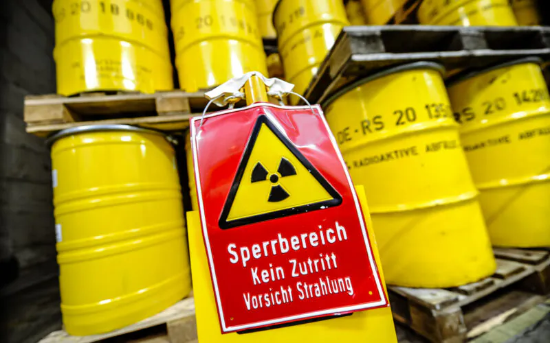 Forschungszentrum Jülich, Lager der mit radioaktivem Atommüll gefüllten Castorenbehälter Foto: Andreas Endermann