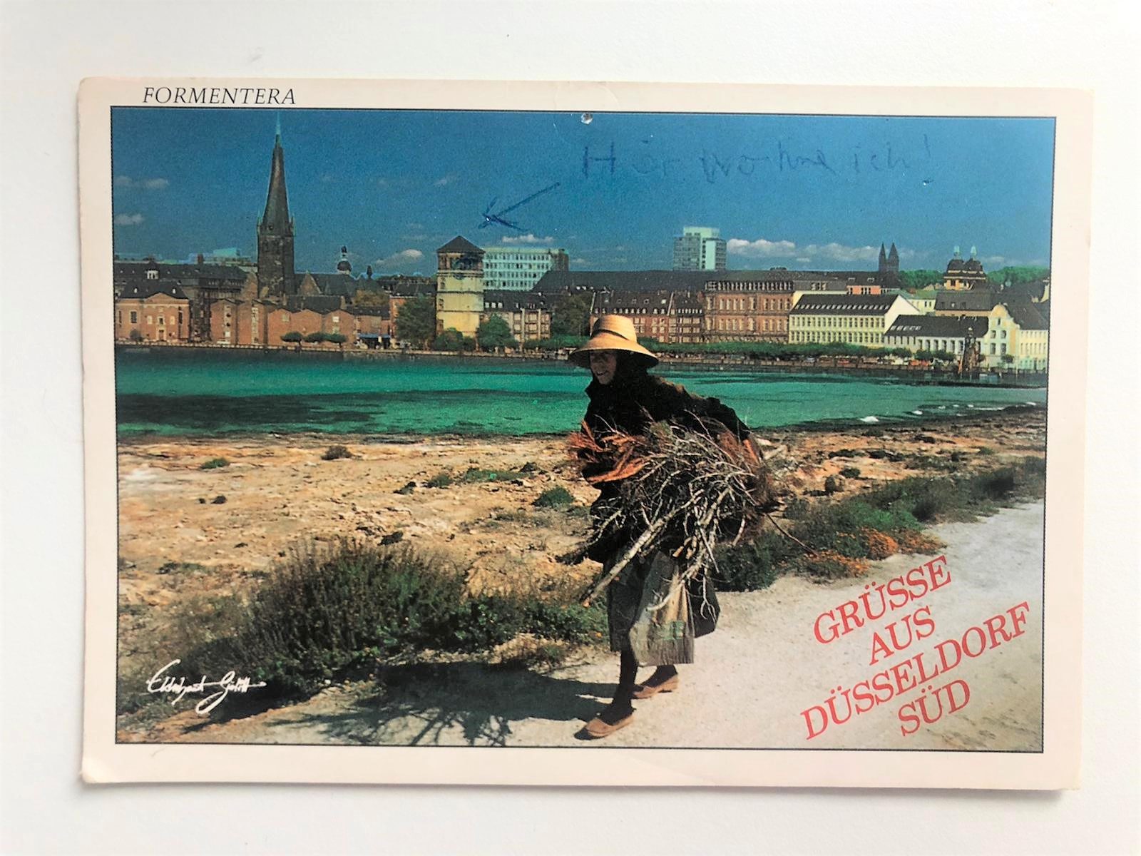 Postkarte Grüße aus Düsseldorf-Süd