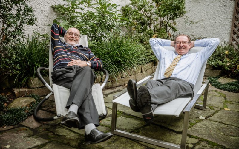 Der Ruhestand gefällt ihnen offensichtlich: Egbert Casten (links) und Johannes Horn. Foto: Andreas Endermann