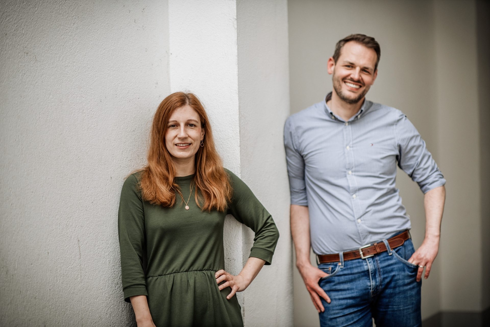 Die neue Doppelspitze der Düsseldorfer SPD: Annika Maus und Oliver Schreiber. Foto: Andreas Endermann