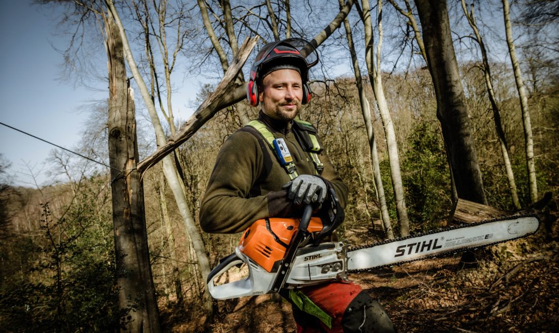 Holzfller Fabian Heubes