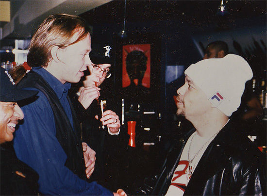 ICE T + Stefan Hollenberg im NOH Checkers Ende 90er