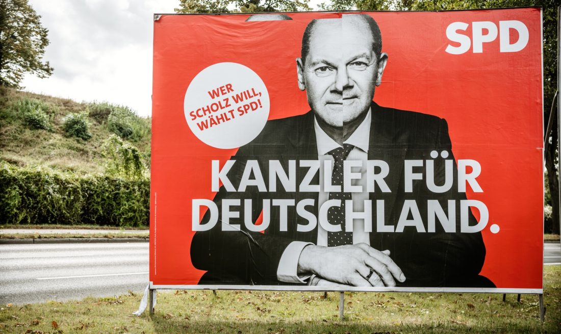 Olaf Scholz Wahlplakat