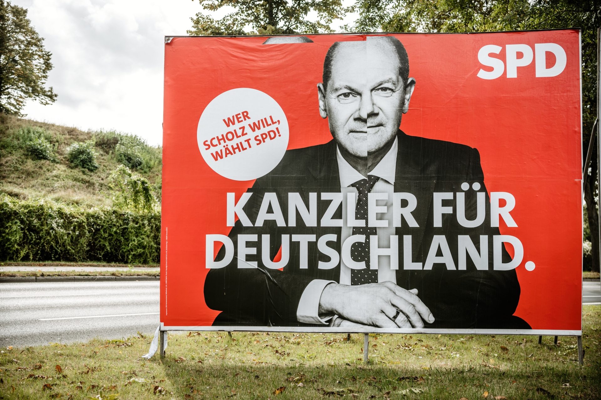 Olaf Scholz Wahlplakat