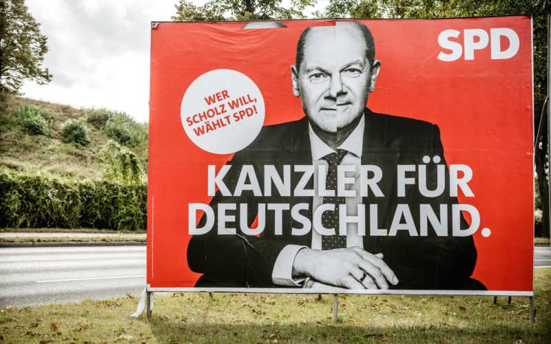 Olaf Scholz Wahlplakat