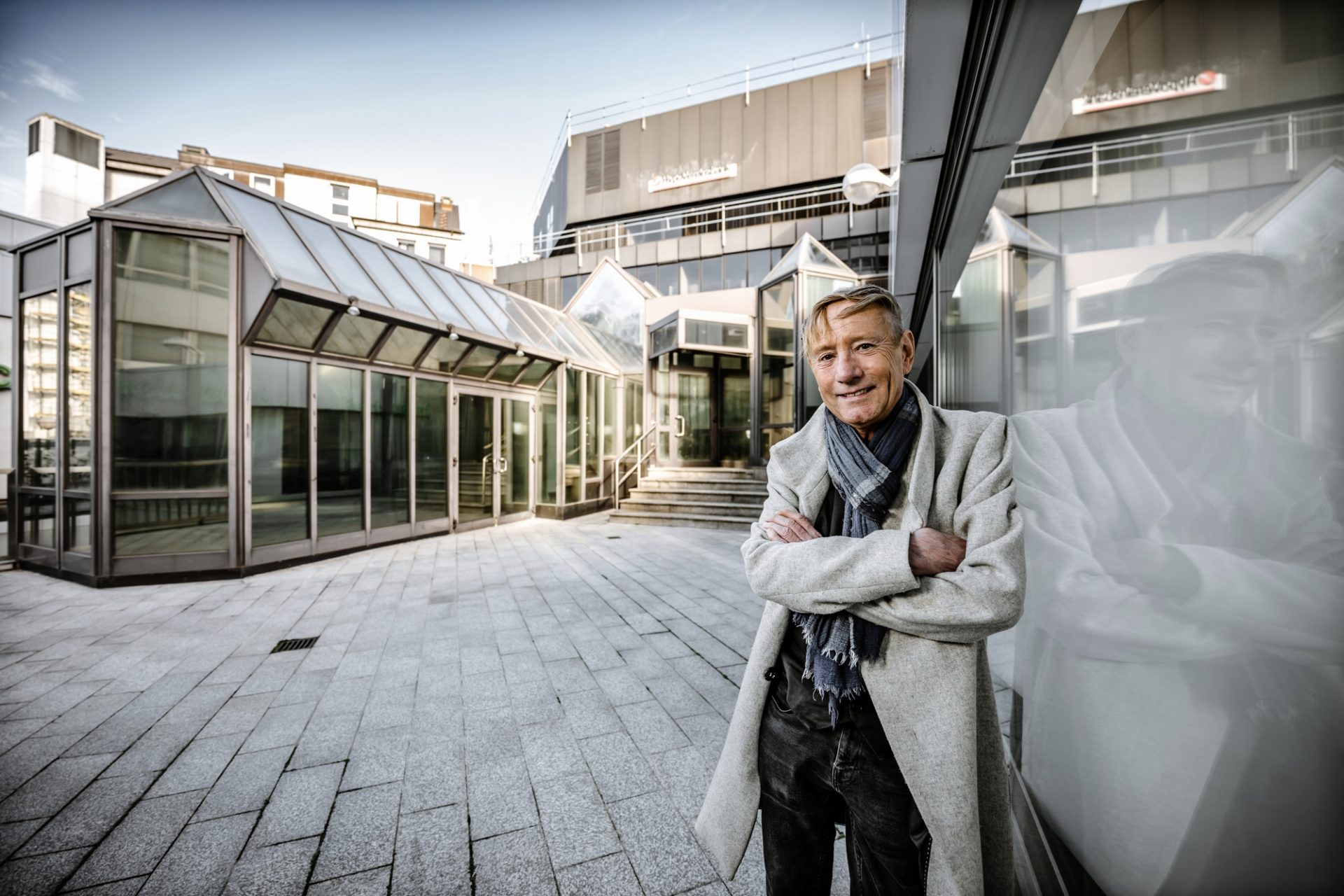 Christian Schröer am ehemaligen Café Schröder