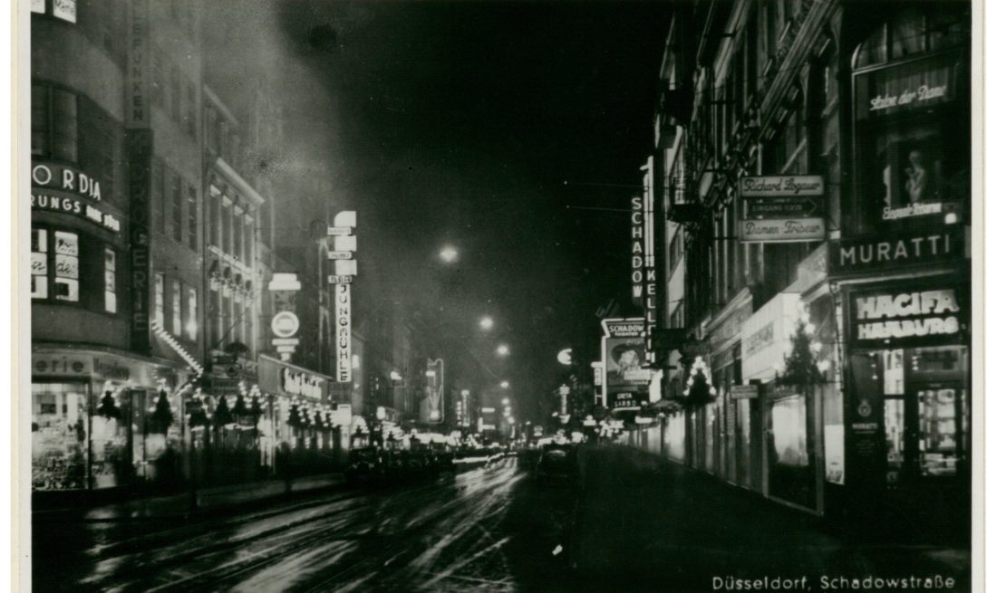Schadowstraße mit Jungmühle um 1937, Foto Ratow