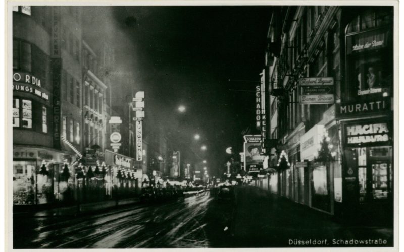 Schadowstraße mit Jungmühle um 1937, Foto Ratow