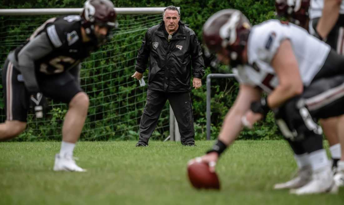 Rhein Fire Coach Jim Tomsula