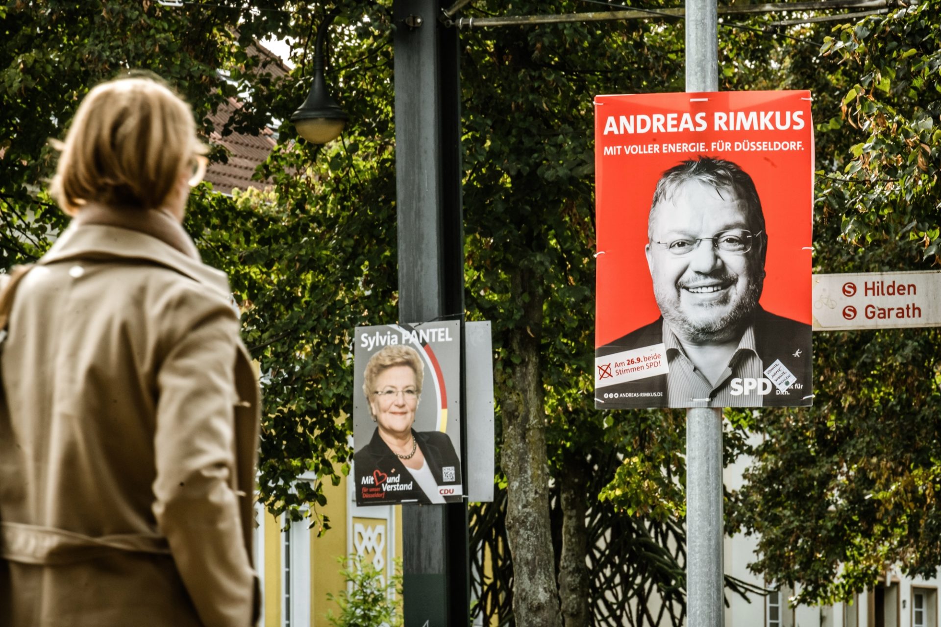Wahlplakate SPD und CDU