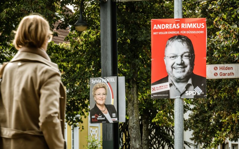 Wahlplakate SPD und CDU
