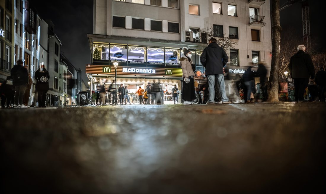 Treffpunkt Platz vor McDonaldÕs in der Altstadt