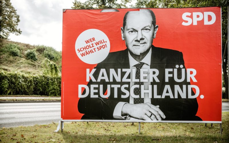 Olaf Scholz Wahlplakat